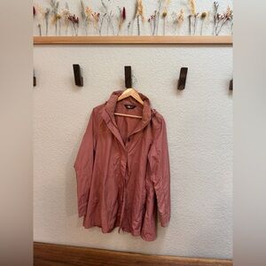 Dusty Rose North Face Hooded Jacket, Medium